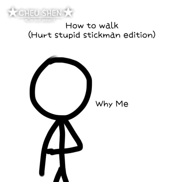 Hurt Stickman Walking - Test 1b