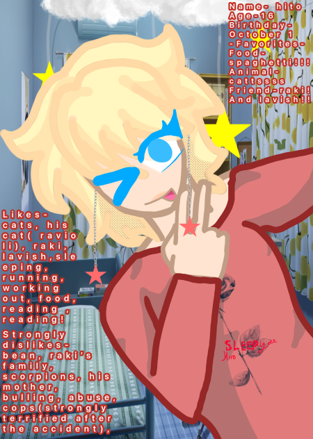 Info & doodle card for hito!