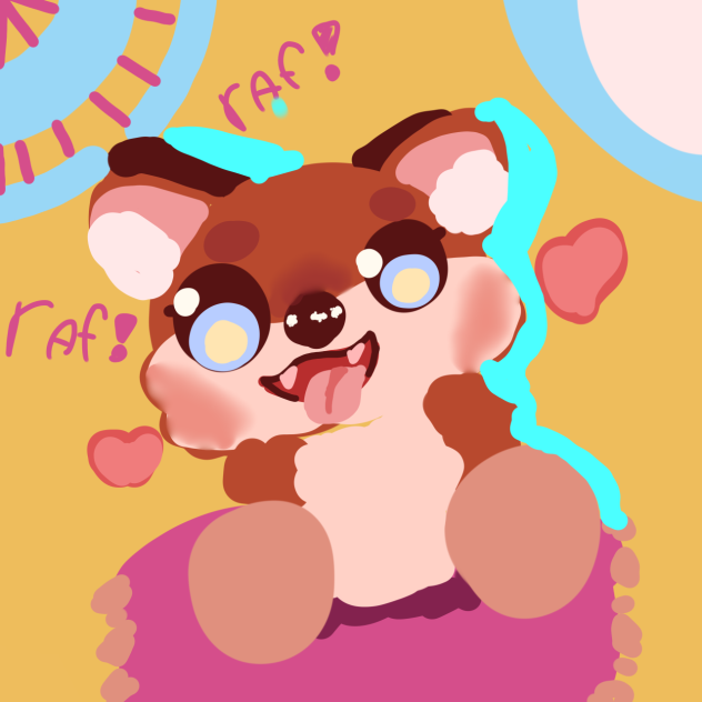 One of my stuffies named crimson