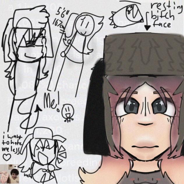drawing myself to make me feel better