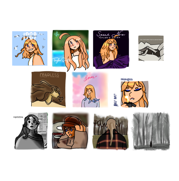 Taylor Swift albums in my style!