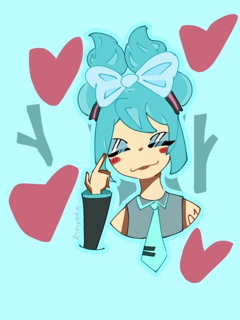 Miku in the crk in my style