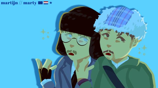 ★ 'Dipped in blue' ★