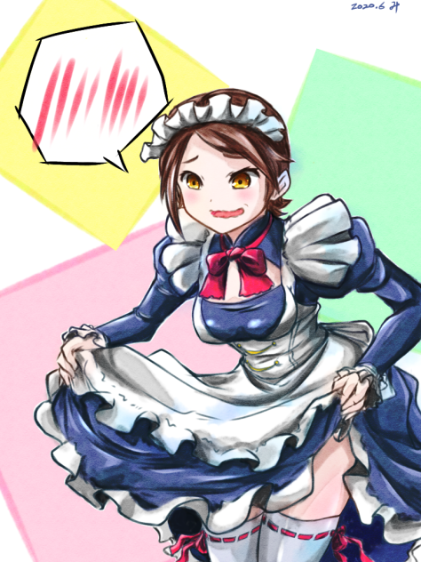 見習いメイドさん　カーテシー練習中