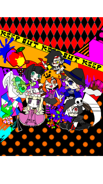 ハロウィン カートゥーン風