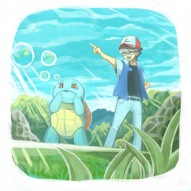 ゼニガメがあわを覚えました