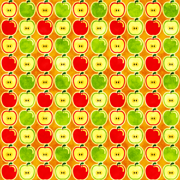 アップル🍎🍏のパターン素材