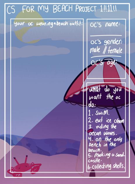 CS FOR MY BEACH PROJECT!1!