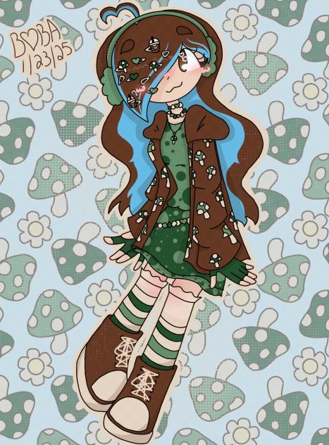 💚✨🍄BOBA in a decora-ish style outfit🍄✨💚