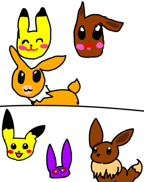 妹の絵と私の絵