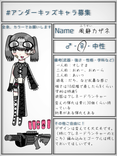 キャラ募集参加