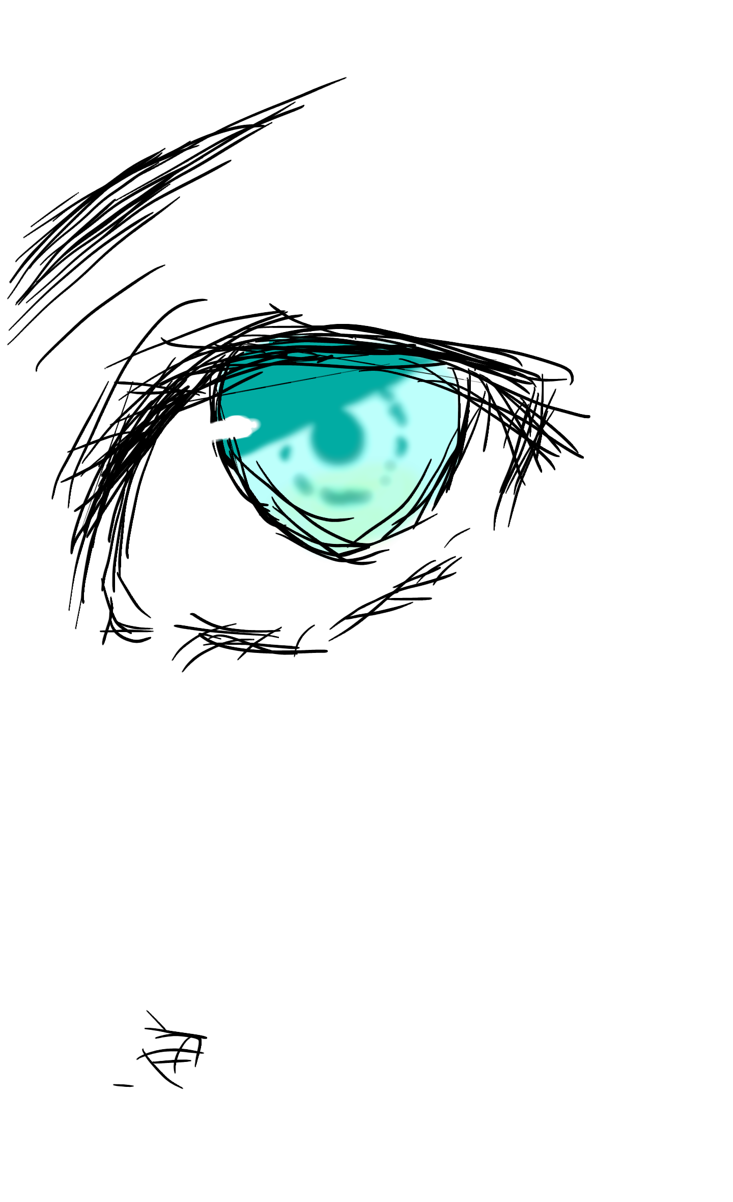 目の色塗りの練習 ˇwˇ Ibispaint