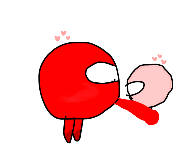 Red and pink