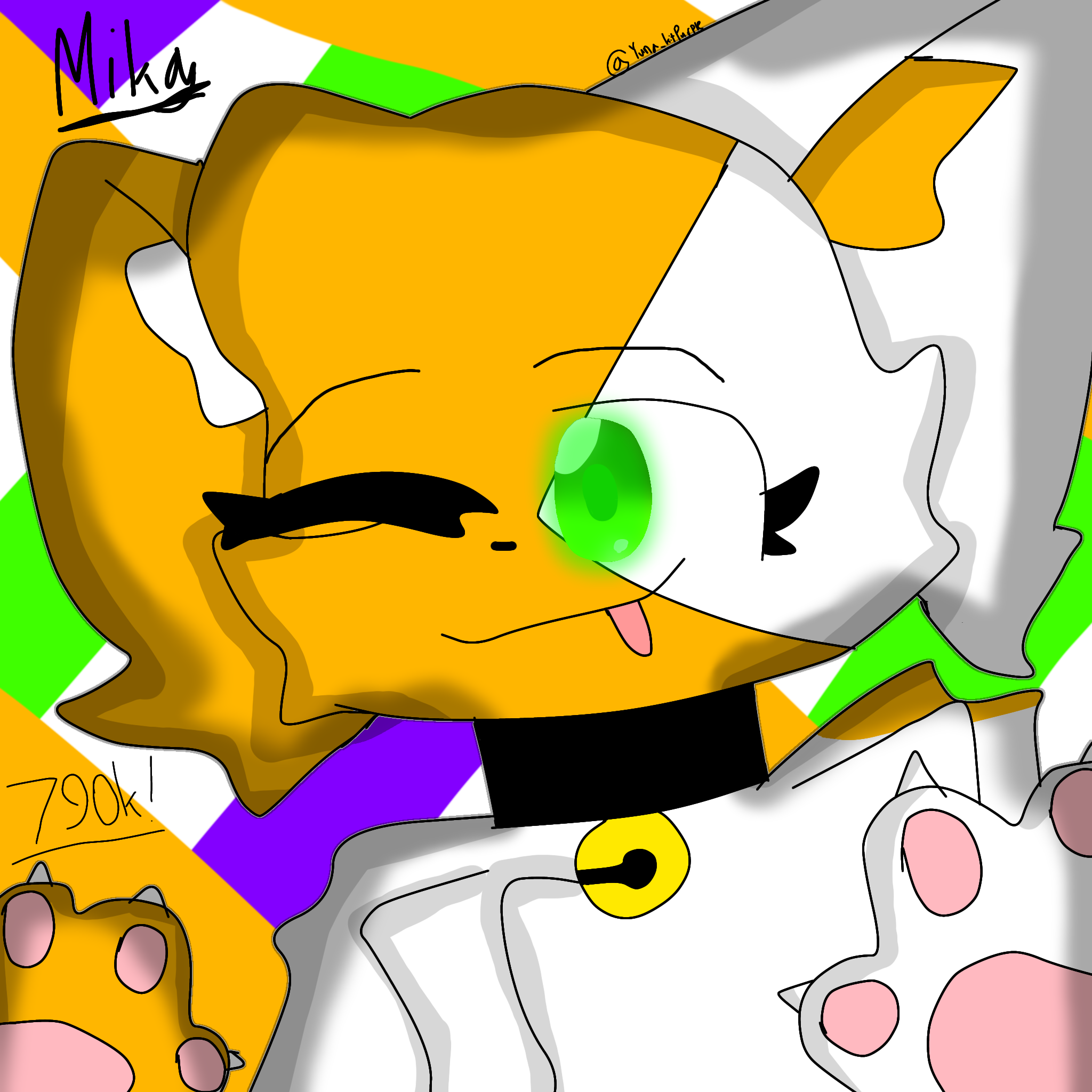 Mika_kit 790k subscribers!!! - ibisPaint