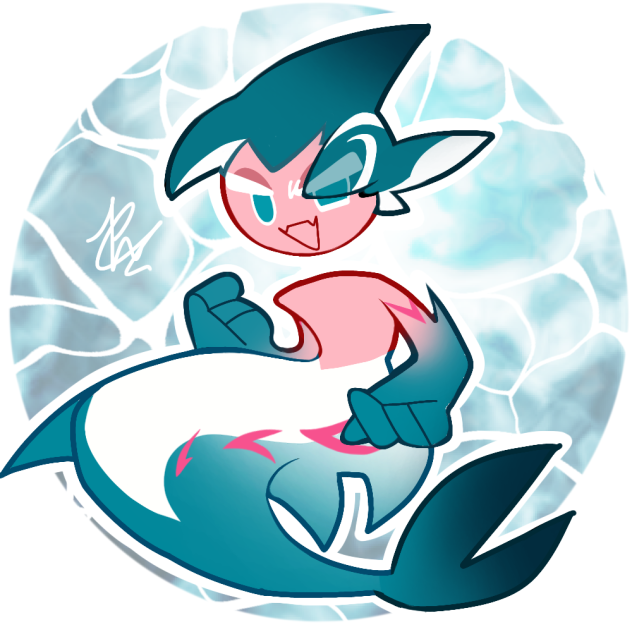 Sorbet Shark Cookie