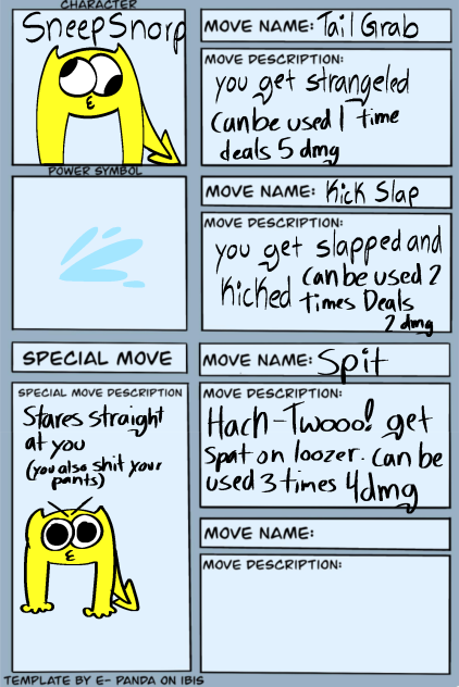 character moves