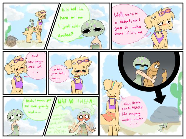 A desert walk [NoodleBuns comic] (Again)