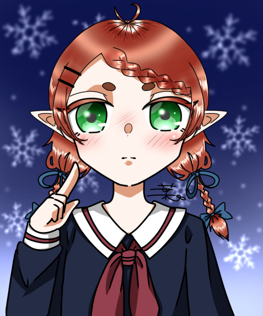 二葉愛好様の線画をお借りしました！