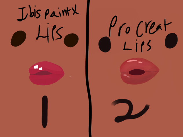 Lips in diff apps which ones are better - ibisPaint