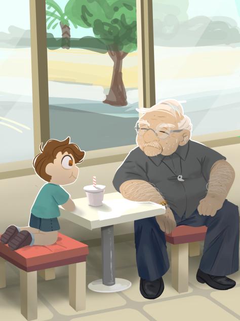 um senhor idoso 👴🏼