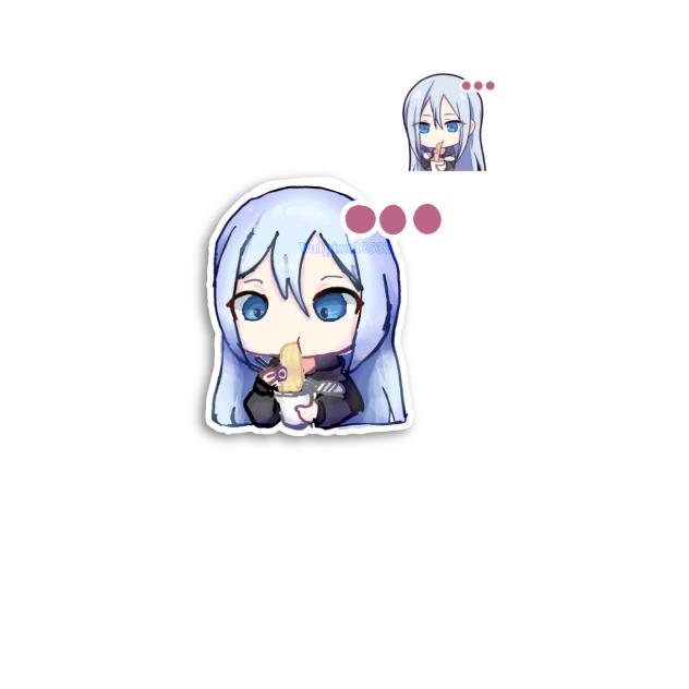 goofy kanade stamp redraw ; pjsk