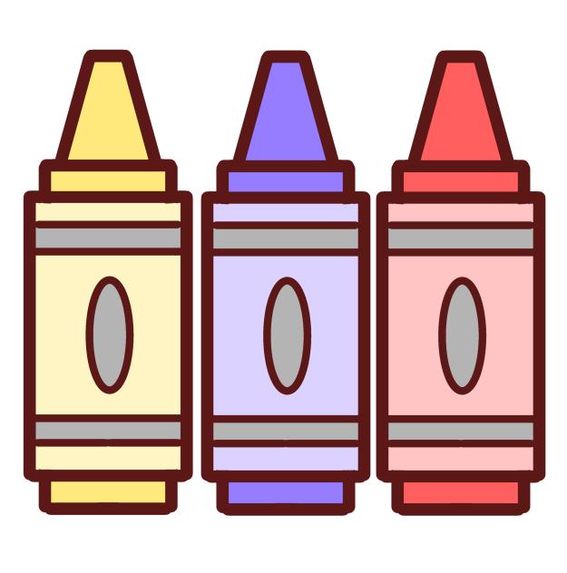 Crayon stamp
