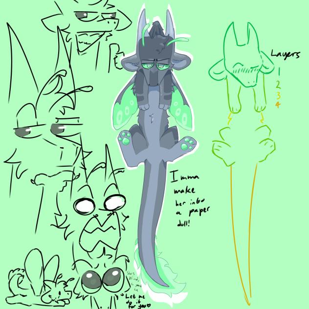 Silkworm Paper doll Design