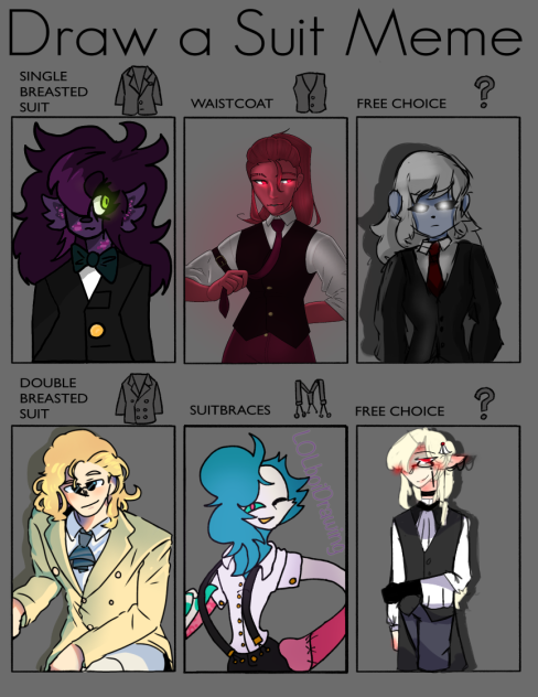 Draw a suit meme Collab.