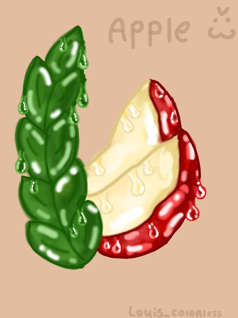 melting apple