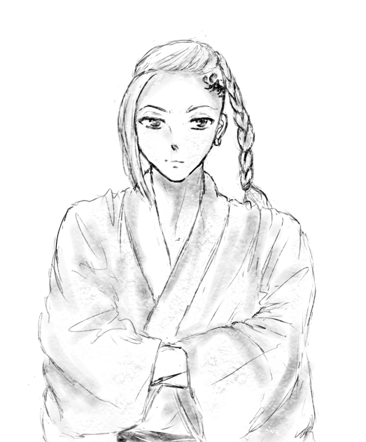 浴衣シリーズその5 ドラケン　下書き