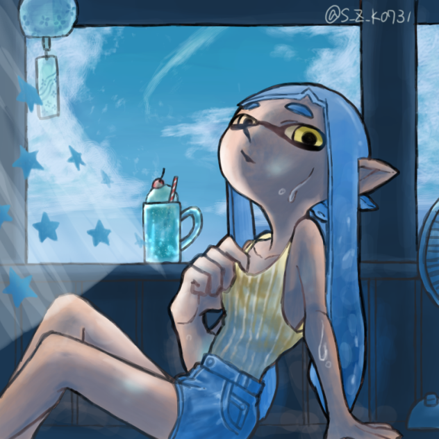 夏のイカガール