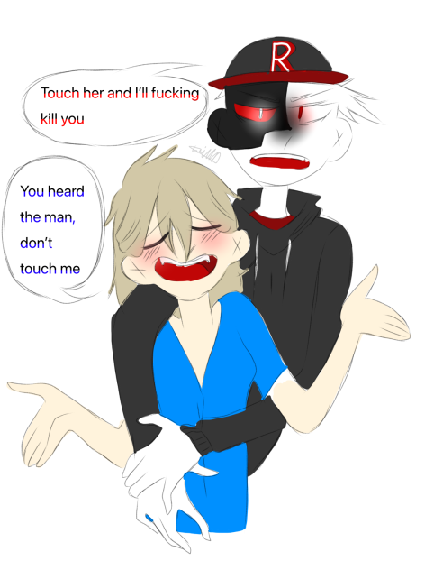 Protective man protecting his precious