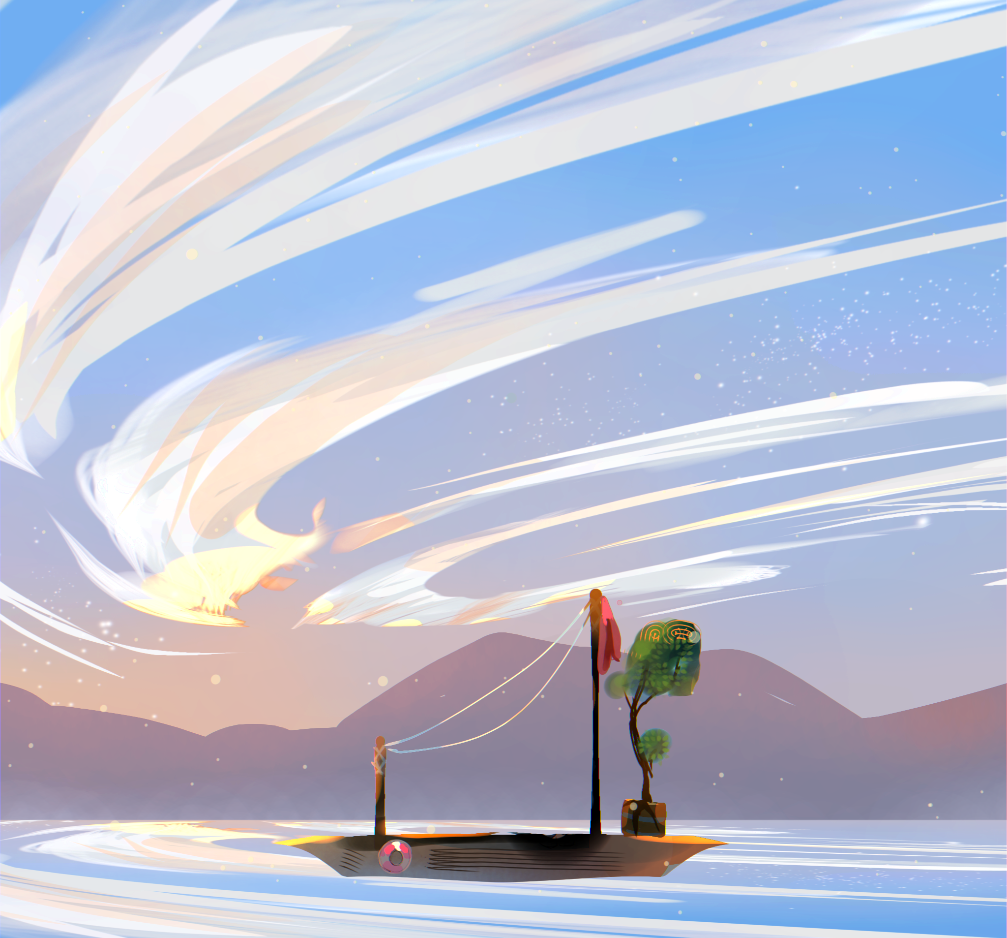 a lonely ship - ibisPaint