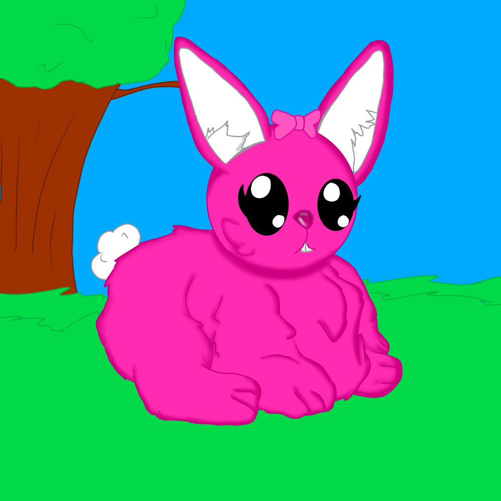 pink rabbit - ibisPaint