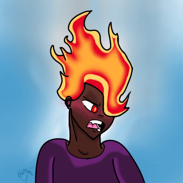 Fire Element Character - ibisPaint