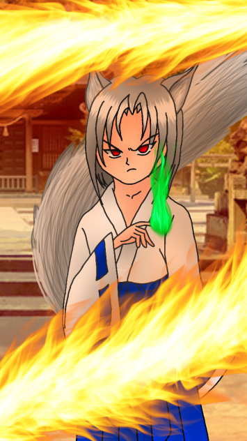 妖狐  火輪尾の術