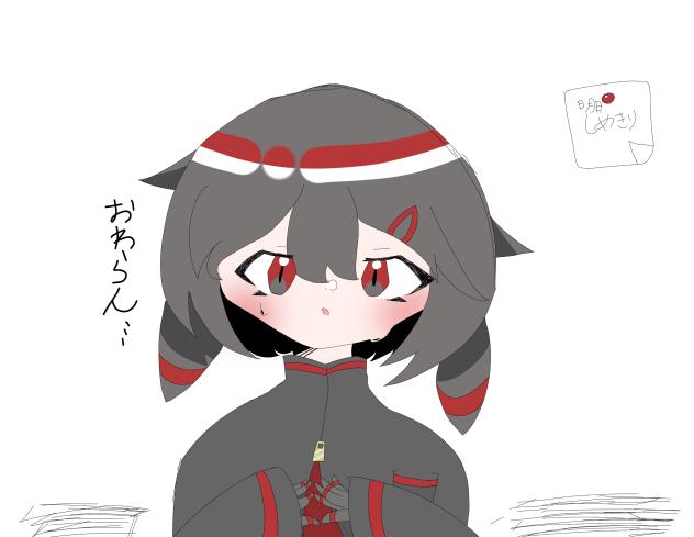 久し振りに人（）描いた