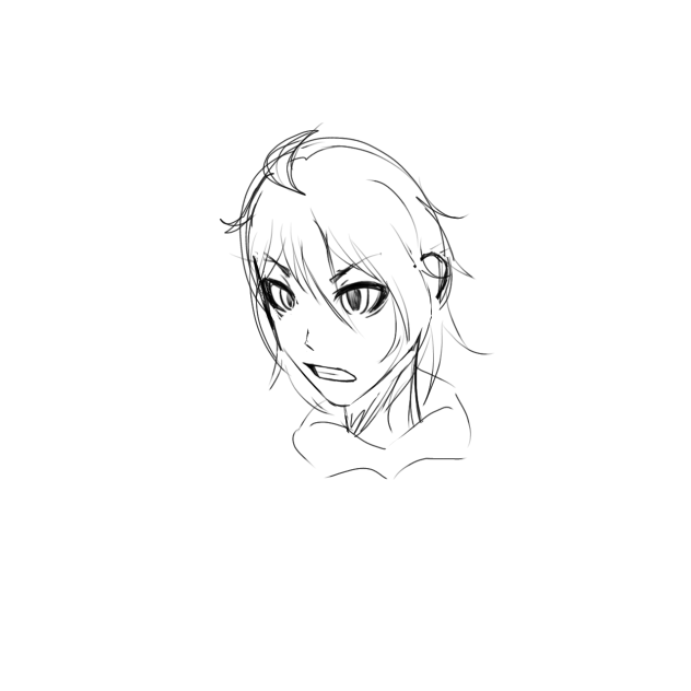 My first head on the tutorial - ibisPaint