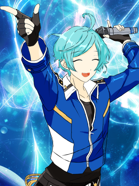 あおいほのおは しんぴのあかし 流星ブルー Ibispaint