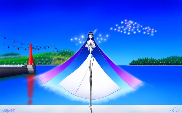 Dreamy Blue Seaside - ibisPaint