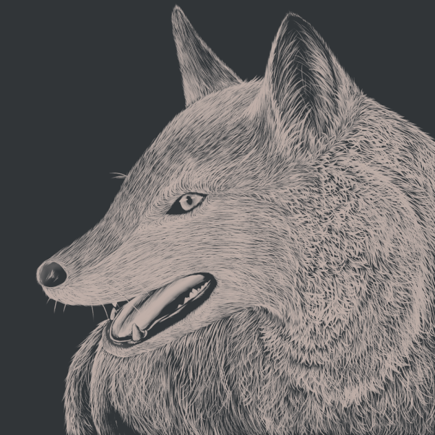 狼の絵 楽天市場】本田一誠 狼水墨画【気】日本オオカミ 革新的な技法で描かれ