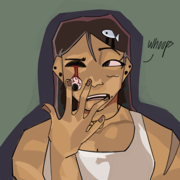 GORETOBER DAY 13 EYELESS