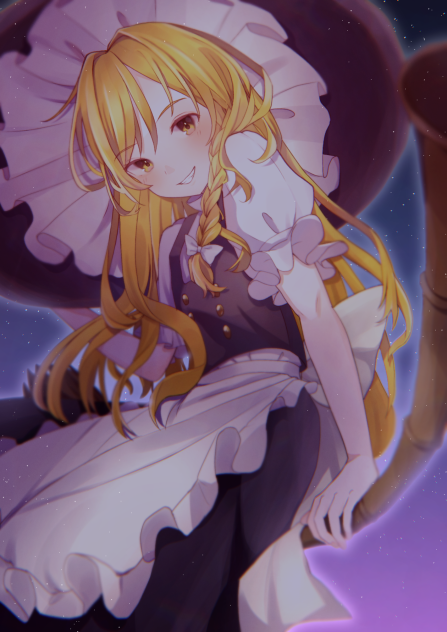 魔理沙　背景あり