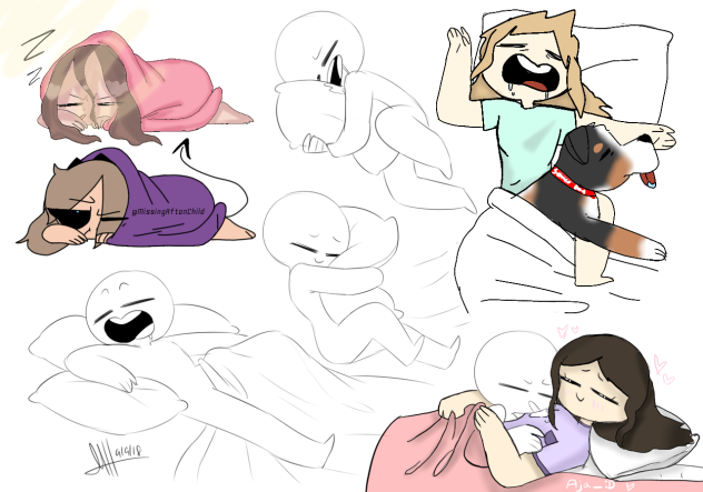 sleeping collab