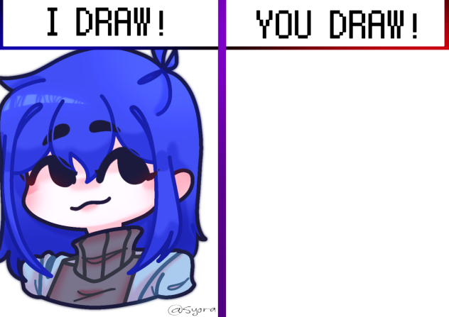 Two my not so different style...💙❤️