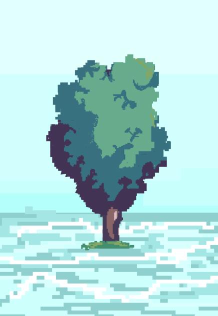 pixel art tree - ibisPaint