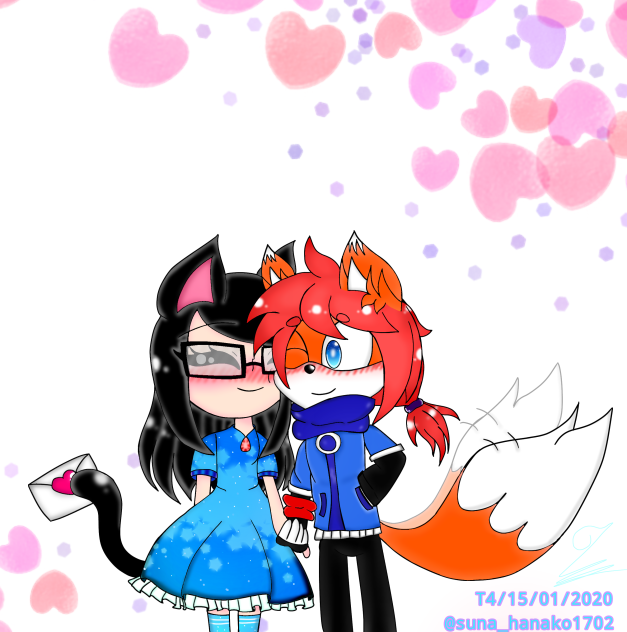 Me and Akira Lance (his oc)