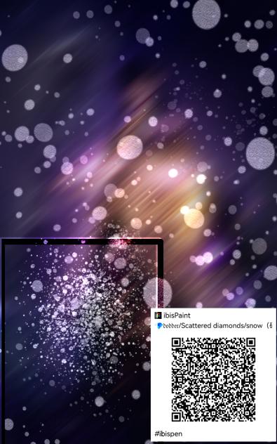 DODDER Scattered diamonds snow（碎钻 雪花） - ibisPaint