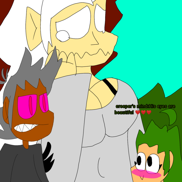 Enderman Creeper and Ghast