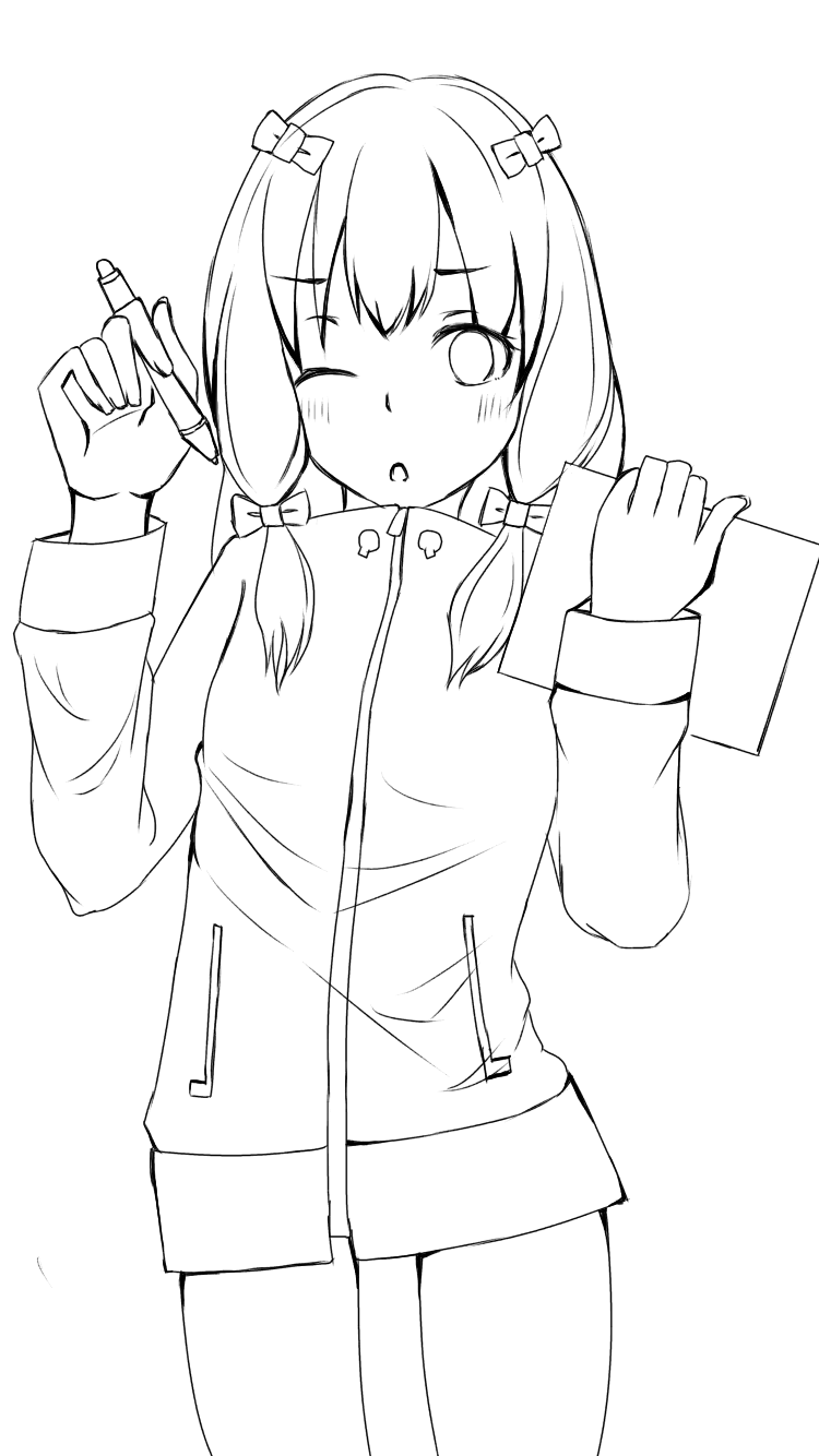 エロマンガ先生 線画 Ibispaint